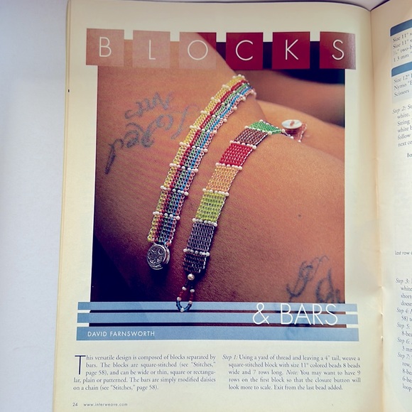 BEADWORK MAGAZINE 2 ISSUES YEAR 2000 - Picture 9 of 9